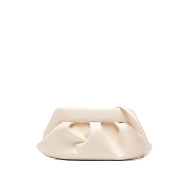 Bios ruched-effect clutch bag