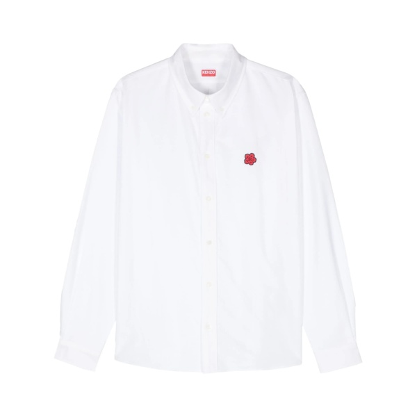 Boke Flower-embroidered cotton shirt