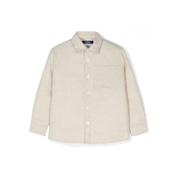 Boulanger linen-blend shirt jacket