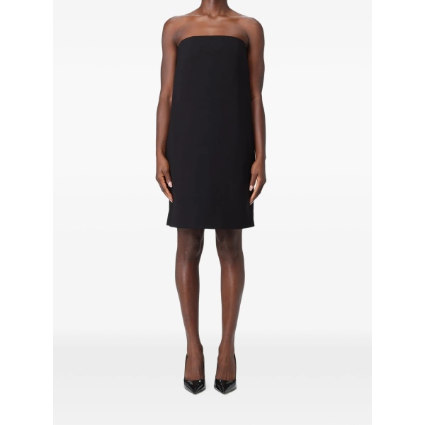 bow strapless mini dress