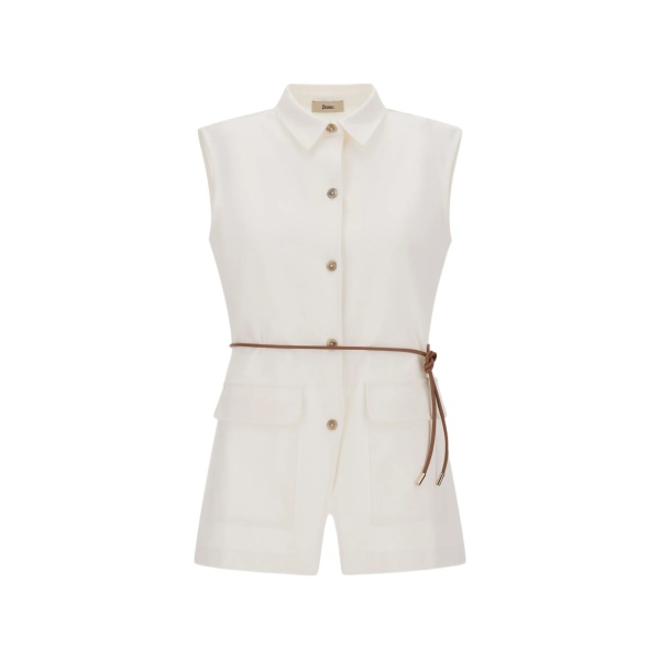 button up pockets vest