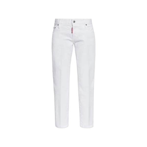 buttoned belt-loop jeans