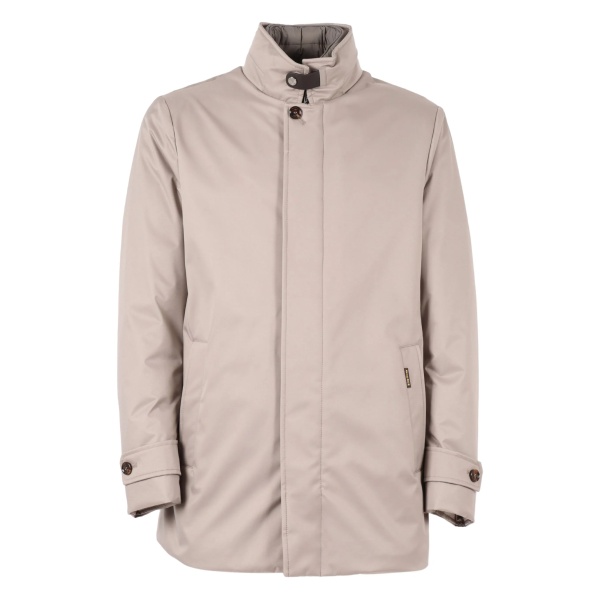 buttoned single-breasted padded jacket