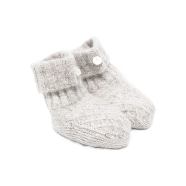cable-knit booties
