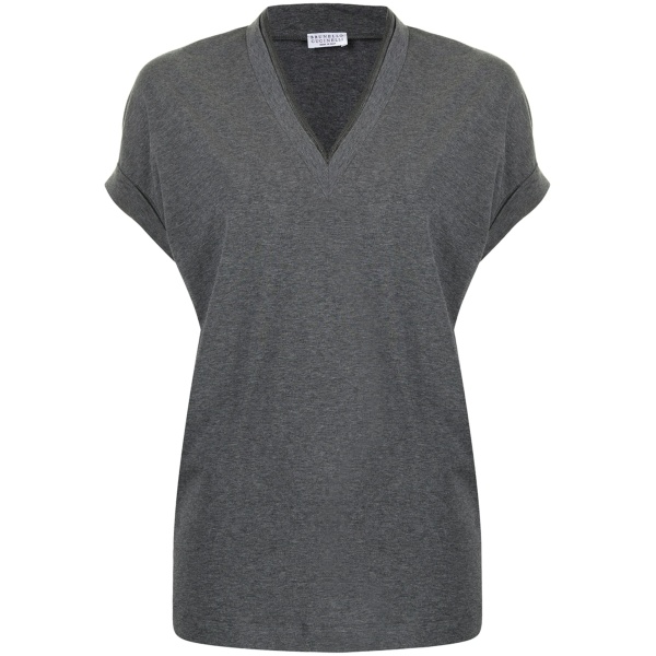 cap-sleeve knitted top
