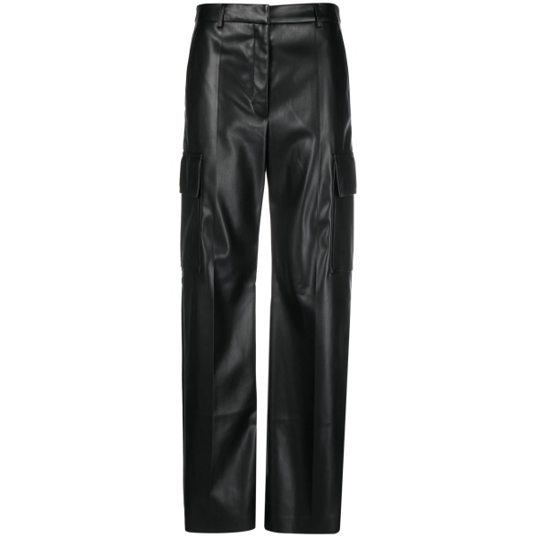 cargo-pocket straight-leg trousers