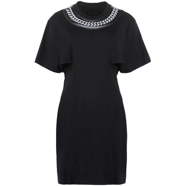 chain-print T-shirt dress