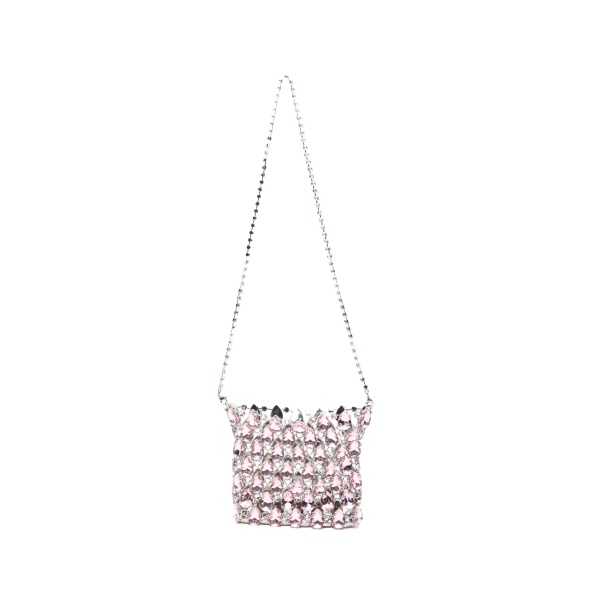Chainmail crystal-embellished shoulder bag