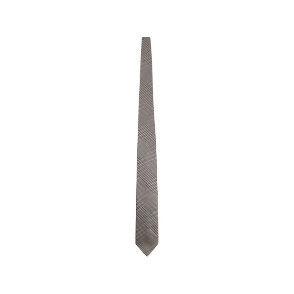 check-pattern tie