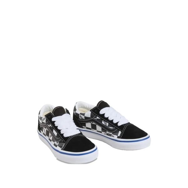 check-print sneakers
