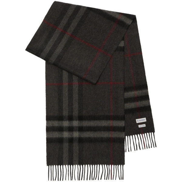 checked cashmere scarf