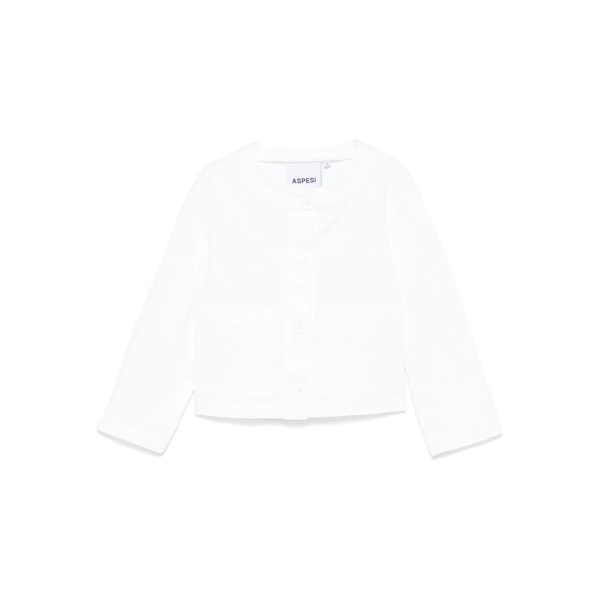 collarless jacket