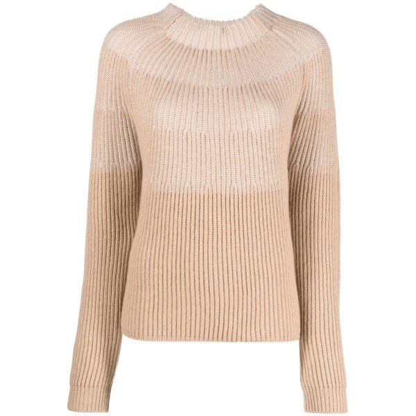 colour-block cashmere jumper