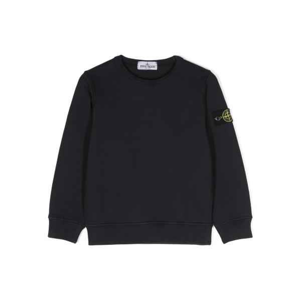 Compass-badge cotton sweatshirt