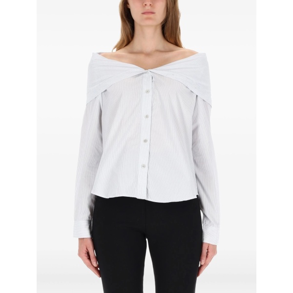 cotton off-shoulder shirt