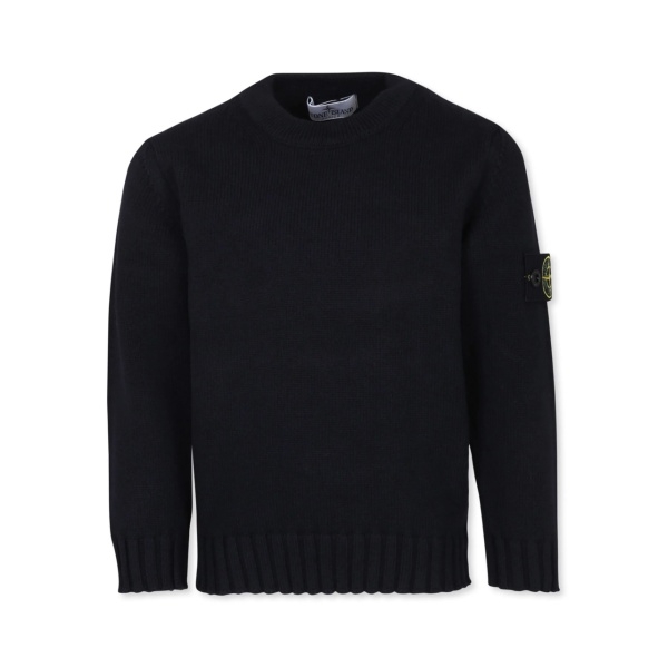 crew-neck knit sweater