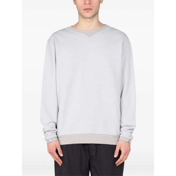 crew-neck panelled sweatshirt