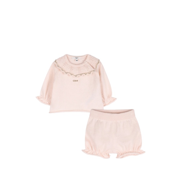 crochet ruffled set