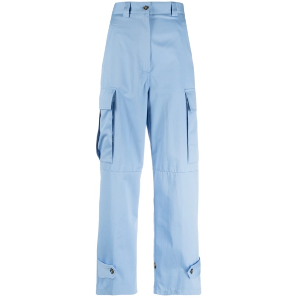 cropped high-waist trousers