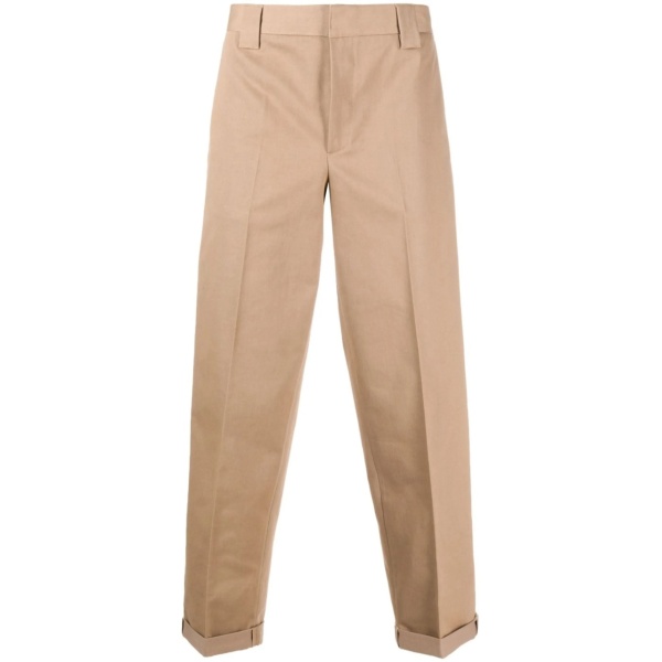 cropped straight-leg chinos