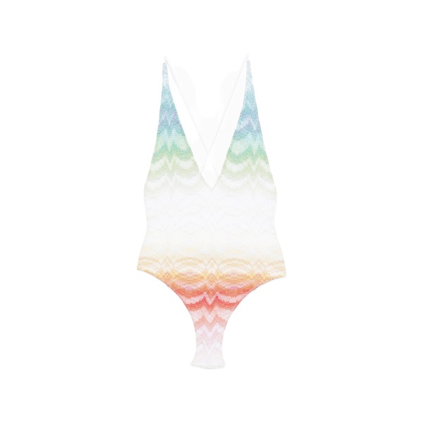 cross-back chevron swimsuit