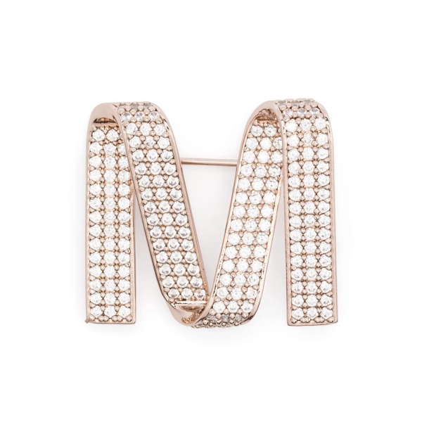 crystal-embellished brooch