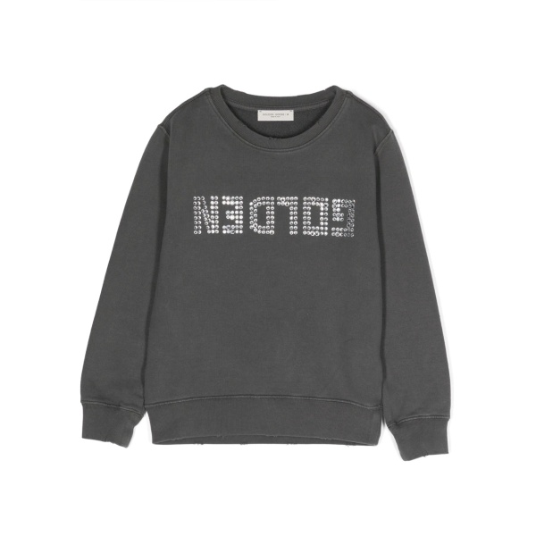 crystal-embellished logo sweatshirt