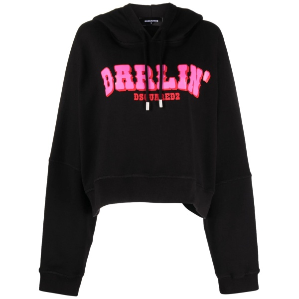 Darlin' logo-print cotton hodie