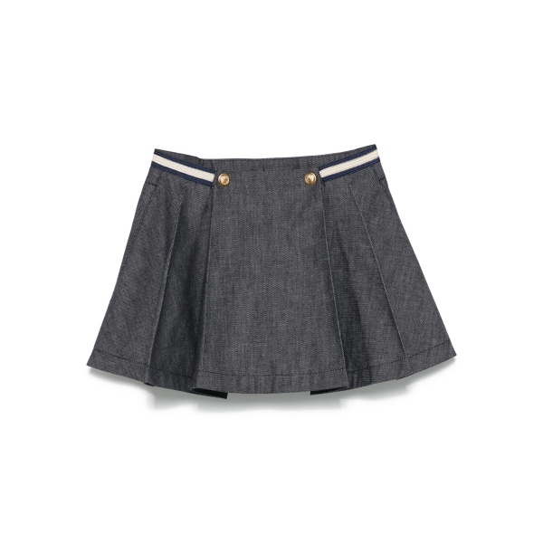 denim mini skirt
