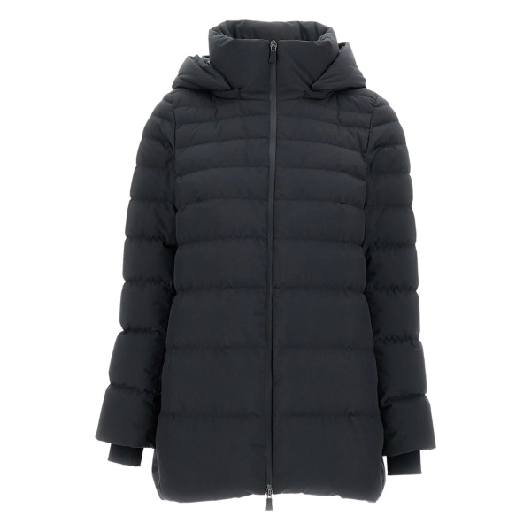 detachable-hood padded coat