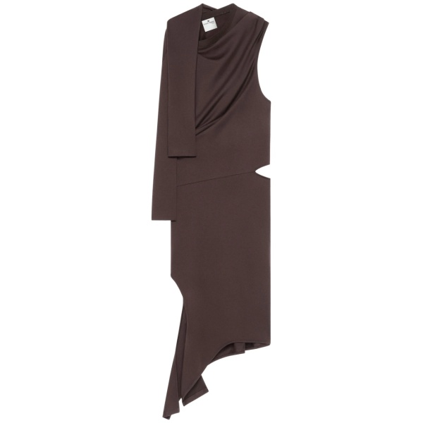 draped cut-out dress