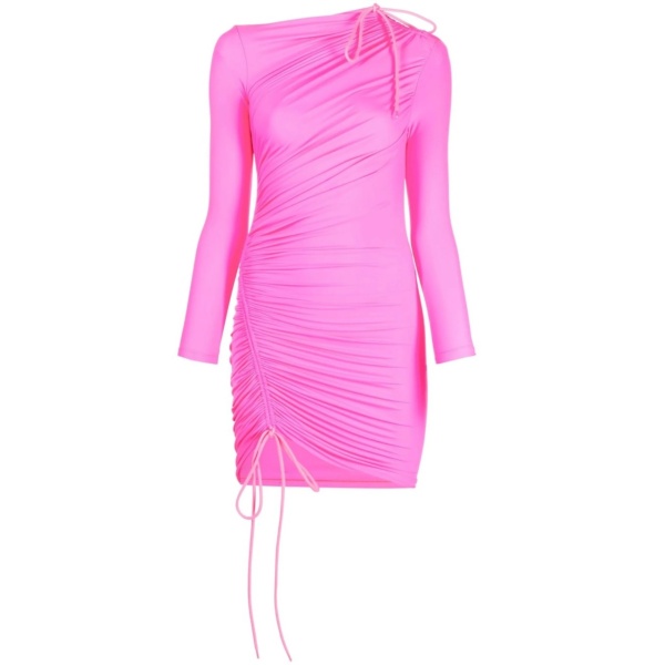 drawstring-detailed minidress