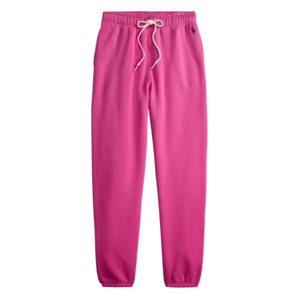 drawstring fleece track pants