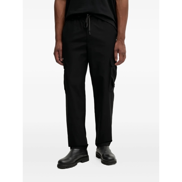 drawstring-waist cargo trousers