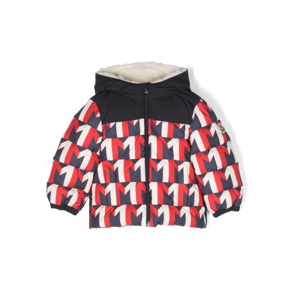 Eddie monogram-pattern padded coat