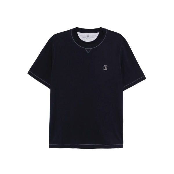 embroidered crew-neck T-shirt