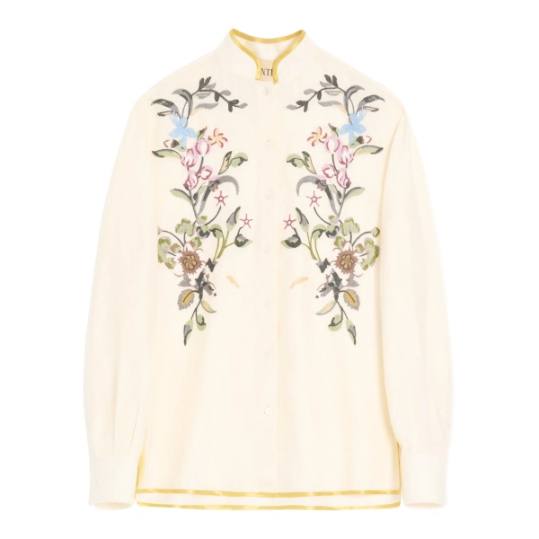 embroidered linen shirt