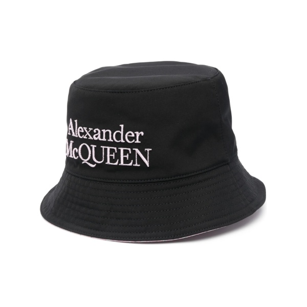 embroidered-logo bucket hat