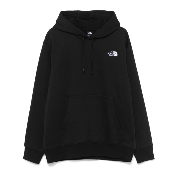 embroidered-logo hoodie