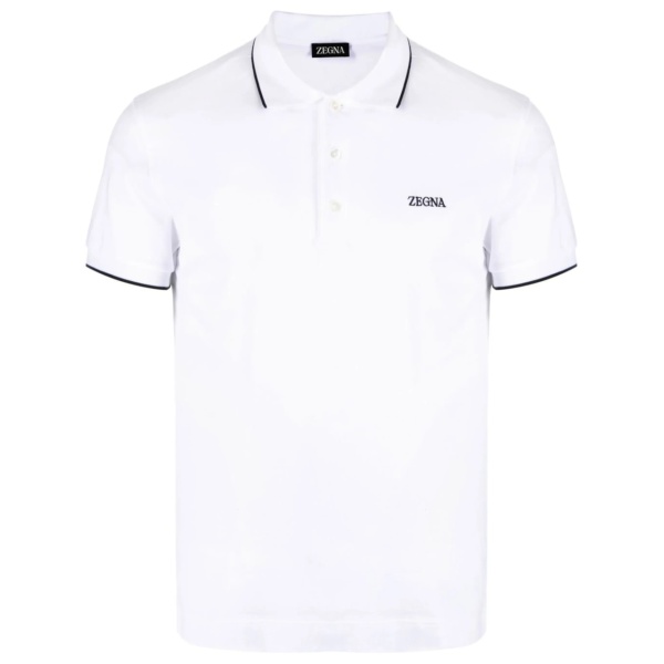 embroidered-logo polo shirt