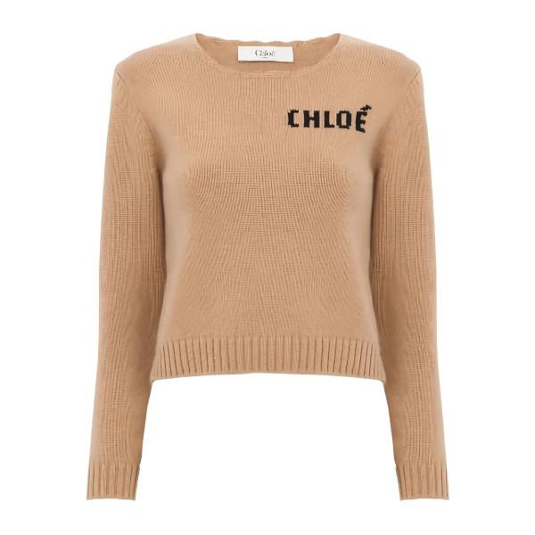 embroidered-logo sweater
