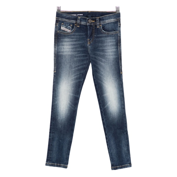 faded-effect jeans