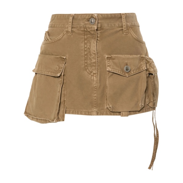 Fay denim cargo miniskirt