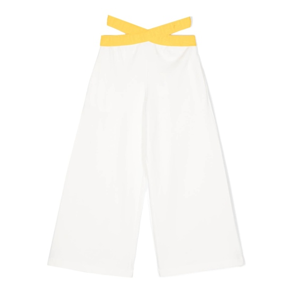FF waistband wide-leg trousers