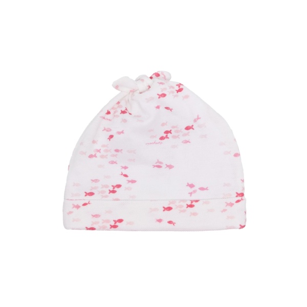 fish-print cotton beenie