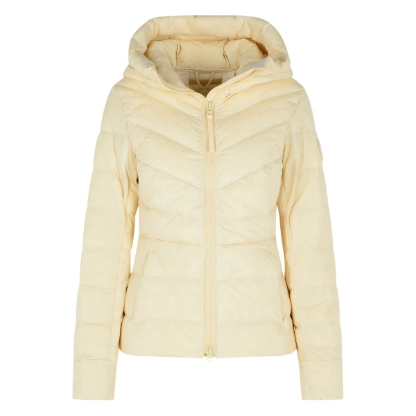 fixed-hood padded jacket