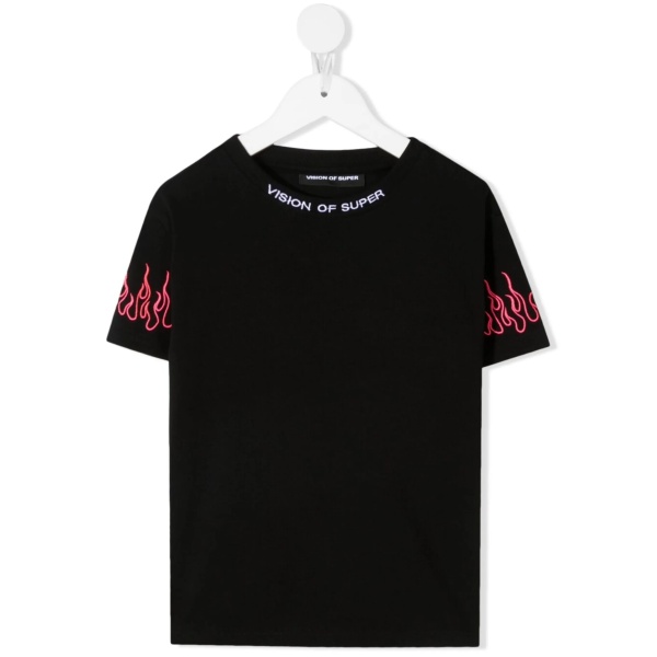 flame cuff T-shirt