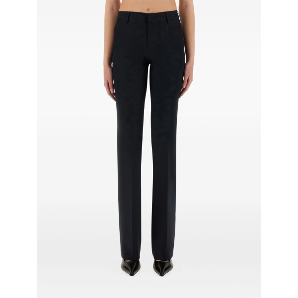 flared-leg tailored trousers