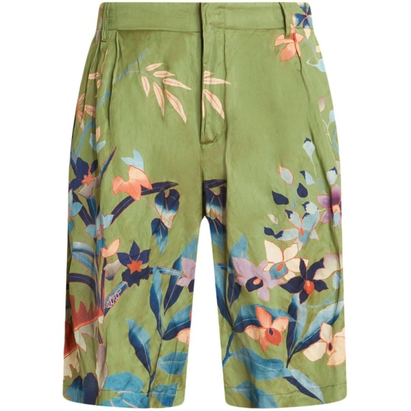 floral-print deck shorts