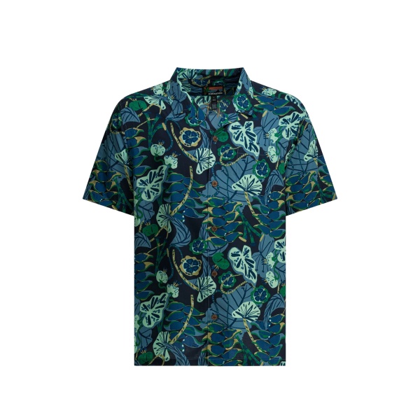 floral-print shirt